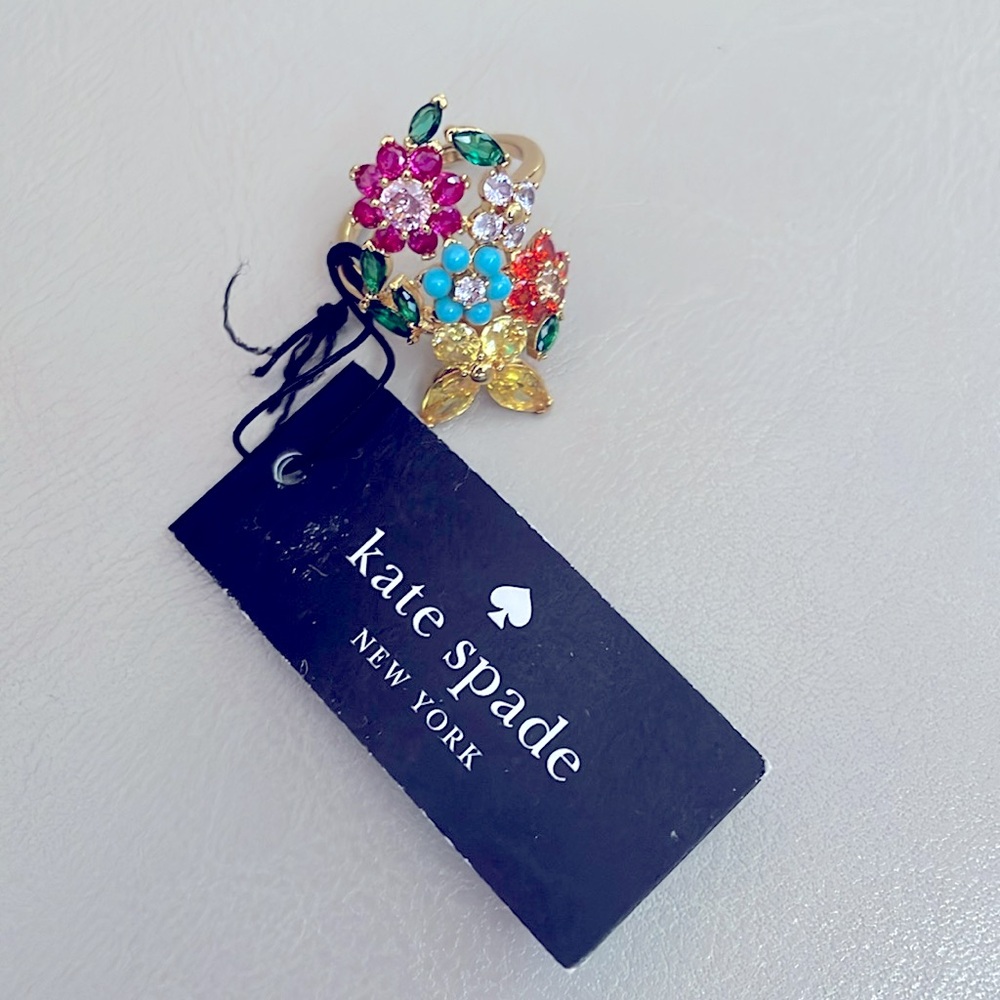 Kate Spade Vibrant Floral Cluster Ring - Picture 6 of 8